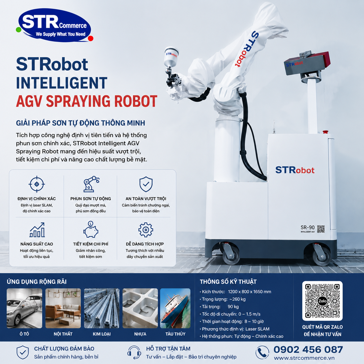 Robot Phun Sơn Thông Minh Cho Xưởng Đồng Sơn Ô Tô